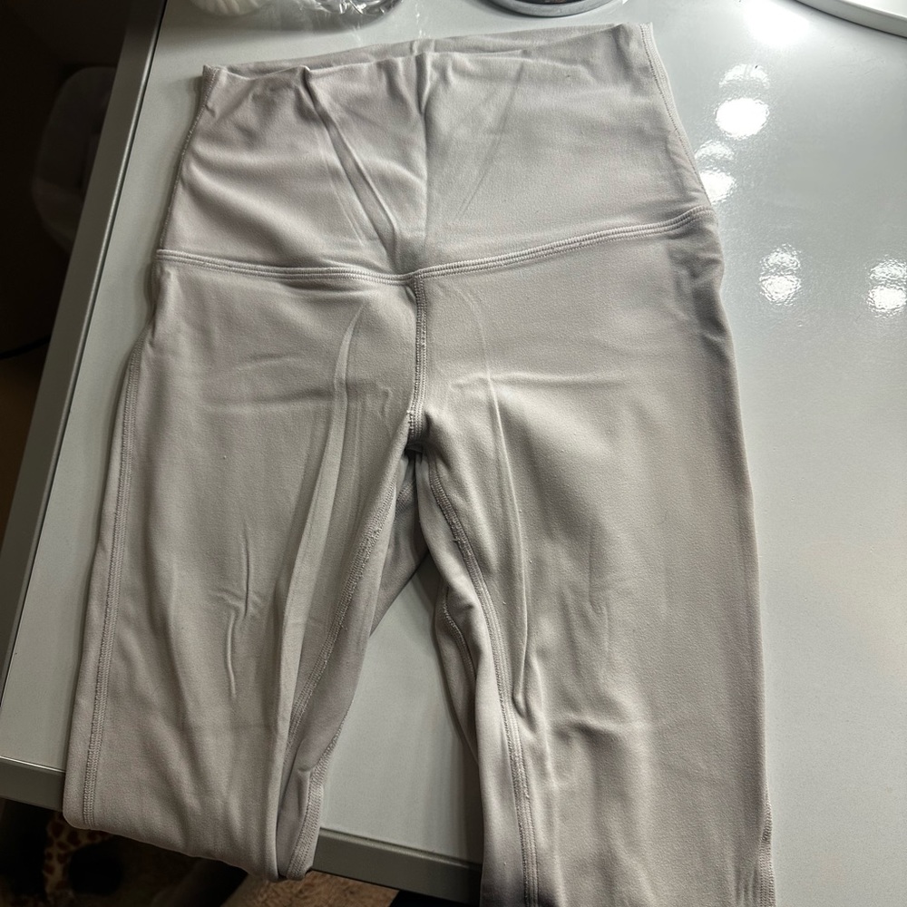 lululemon align leggings - mauve/white color 28”